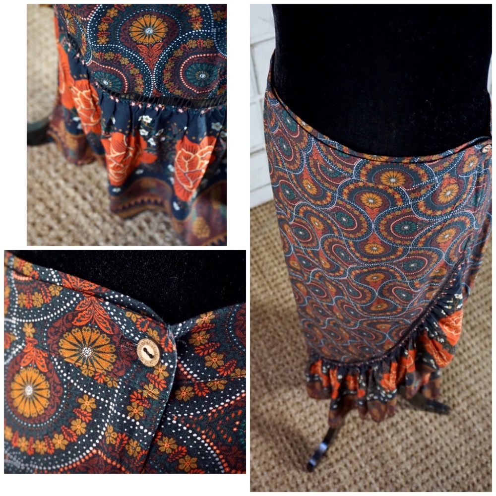 Anthropologie Farm Rio Cordoba Maxi Skirt New S - Picture 11 of 11